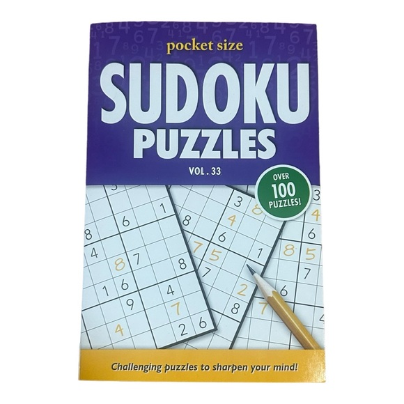 Kapp Pocket Size Sudoku Volume 8 Puzzle Book NWT - Picture 3 of 3